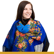 Оренбургские и Павловопосадские платки и шали