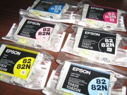 Epson t082n картриджи. набор новых оригиналов дёшево (стрекозы)