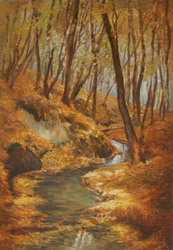 картина Анатолия Гопкало Киев. Голосеево