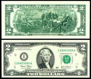 Продам купюры 2 доллара США
