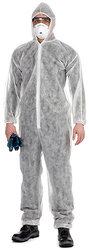 Одноразовый комбинезон с капюшоном на молнии, комбинезоны одноразовые