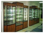 Торговые витрины из стекла,  лДСП, профиля, МДФ