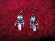 Серьги «морские» бижутерия