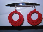 Серьги ажурные ,  бижутерия