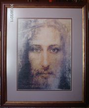 Продам вышитую картину Лик Спасителя Вышиваю портреты на заказ