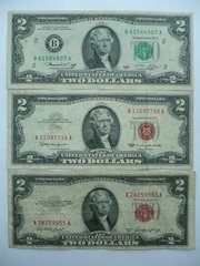 2 доллара одной купюрой