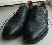 Туфли АLBINI - Hand made in Italy. Кожа крокодила,  ручная работа