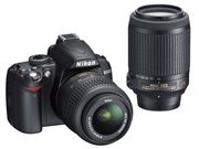 Продам Nikon D3000 18-55mm VR + 55-200 mm VR