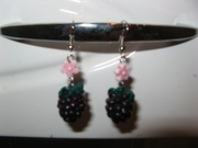 Серьги – ежевички,  бижутерия