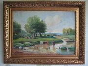 Картины старинные 30-50 годов и современные,   на холсте,  в отличном состоянии. Возможна пересылка по Украине.