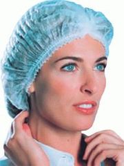 Шапочка одноразовая,  шапочка медицинская,  шапочка-берет,  шарлотка 0, 35