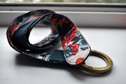 Ремень для пояса ROXY, синий-цветной, 100% хлопок, новый