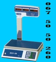 Весы торговые электронные со стойкой на 30 кг. ACS 759D