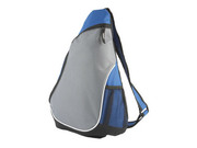 Рюкзак на одно плечо, синий, красный