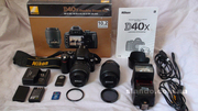 Nikon d40x   2 объектива   комплект аксессуаров