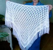 Продам очень красивую вязанную шаль.,  Шулявка 