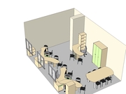 офисная красивая новая мебель