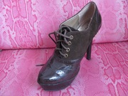 Ботильоны, натуральная замша;