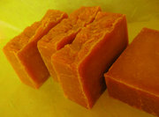 Натуральное мыло hand made  Морковно-клюквенный коктейль с ежевикой