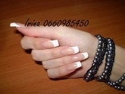 Наращивание ногтей на дому,  гель