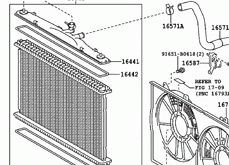 Радиатор охлаждения,  RX350