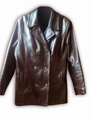 Пиджак женский кожаный, утепленный, Б/у