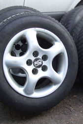 Литые диски OZ 15 5х112 с новой зимней резины 195/65/15