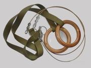 Кольца гимнастические деревянные,  консоль (система крепления) колец ги