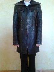Женский плащ кожаный