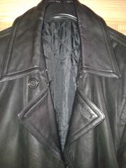 Кожаный плащ размер 52