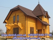 Деревянные дома Украина. Сауны,  бани,  деревянные дома из бруса.