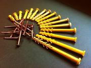 Дюбель быстрого монтажа 6-ая серия гриб и потай от 6х35 до 6х100 mm 16