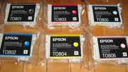 Новый оригинальный набор картриджей Epson T080
