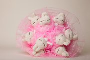 букет мягких  игрушек 