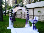 Оформлене свадьбы в фиолетовом цвете.Новый тренд сезона.