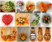 Подарки учителям на выпускной – букеты и композиции из конфет