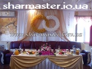 Оформление свадьбы воздушными шарами в Киеве,  гелиевые воздушные шары.