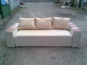 Диван - кровать Лорд МДФ бежевый (Широкий подлокотник)