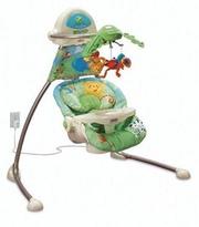 Новые в наличии колыбель-качели Джунгли,  Тропический лесFisher Price