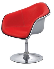 Кресло Милано,  бело-красный цвет