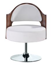 Кресло Вероника, дерево, хром, кожзам