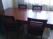 Продам шикарный деревянный стол со стульями