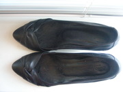 Туфли черные,  кожа снаружи и внутри,  37