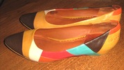 Кожанные женские туфли на низком ходу Lucky Brand,  38р