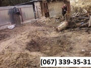 Земляные работы Киев. Снос дома Киев, корчевание пней Киев.