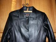 Пальто кожаное в отличном состоянии