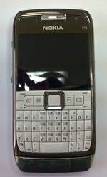 Мобильный телефон Nokia E71 Communicator  black steel end white steel 