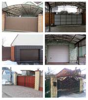 Въездные ворота Киев, ворота откатные купить распашные, гаражные секци