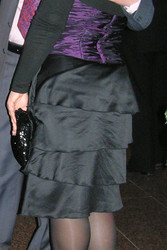Юбка черного цвета с воланами Camaieu,  46-48 размер 