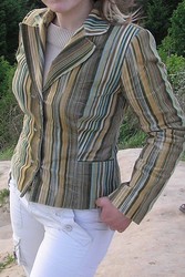 Стильный вельветовый костюм в зеленоватых тонах,  46-48 размер 